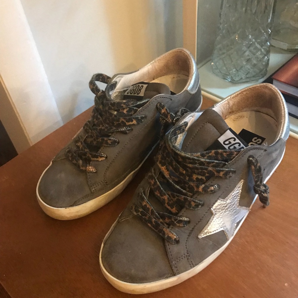 Sz 35 Golden Goose Superstar Leather Sneakers